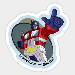 Optimus Prime - Transform and Roll Out Sticker